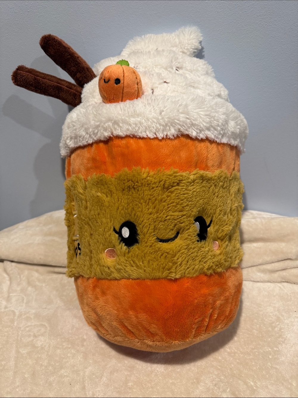 Pumpkin Spice Latte 2020 First-generation 19” Large Squishable Plush